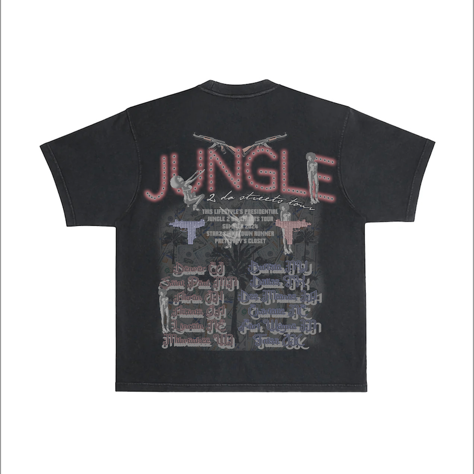 Jungle 2 Da Streets Oversized Vintage T-Shirt GTA Inspired